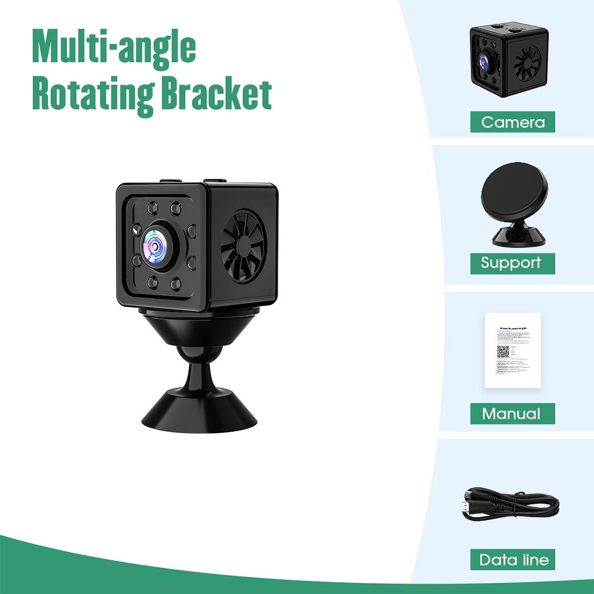 Outdoor Hd Night Vision Camera - 1080P Infrared Black