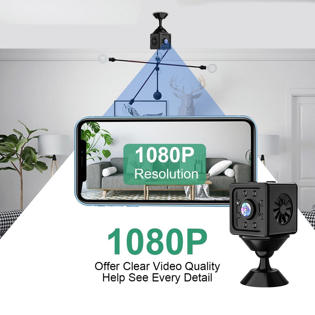Outdoor Hd Night Vision Camera - 1080P Infrared Black