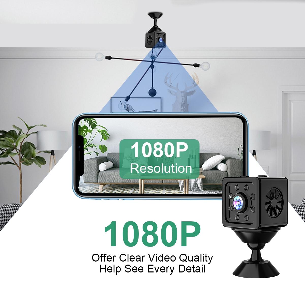 Outdoor Hd Night Vision Camera - 1080P Infrared Black