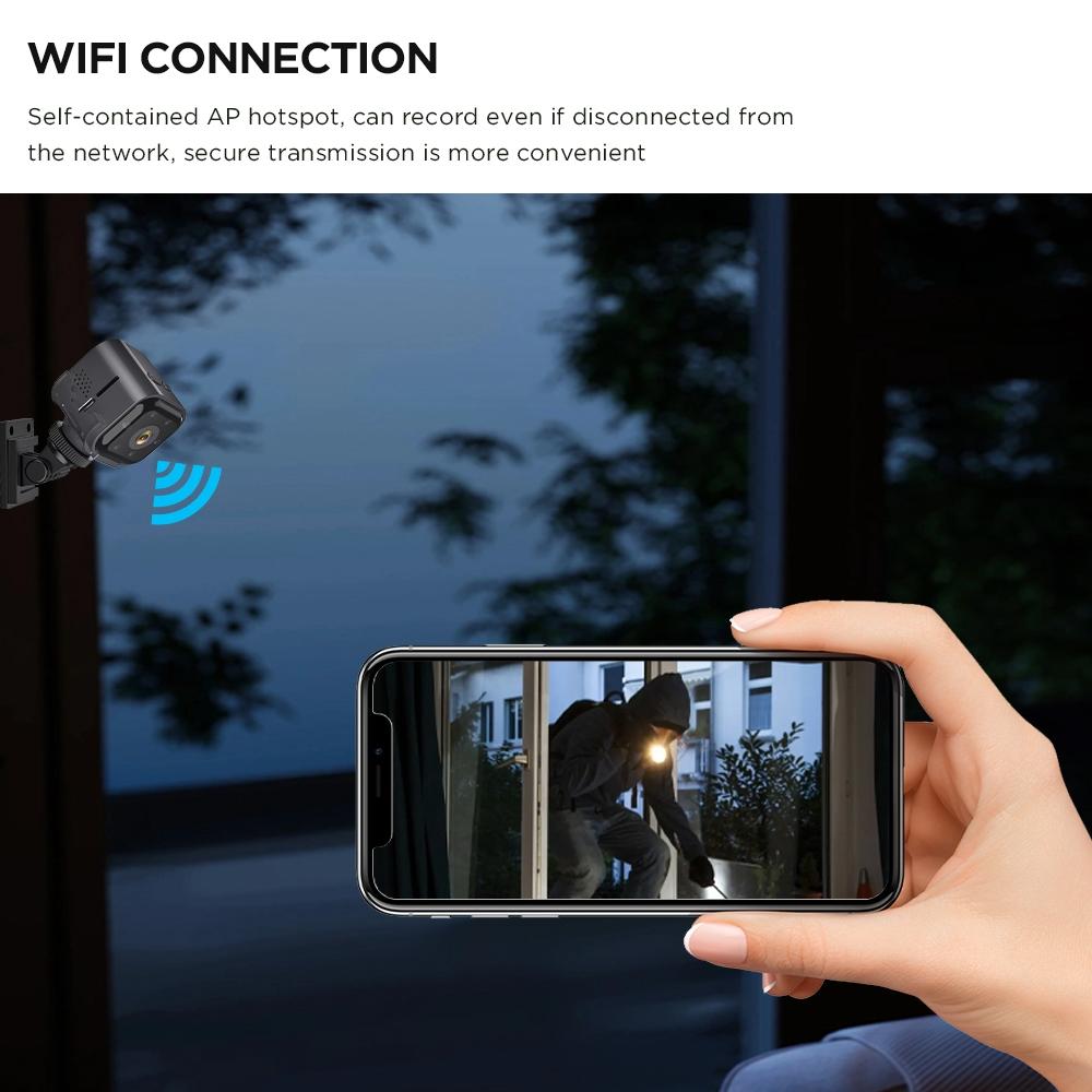 Smart Mini Night Vision Camera - Black Outdoor