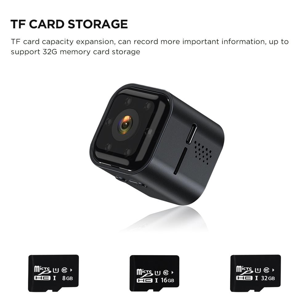 Smart Mini Night Vision Camera - Black Outdoor
