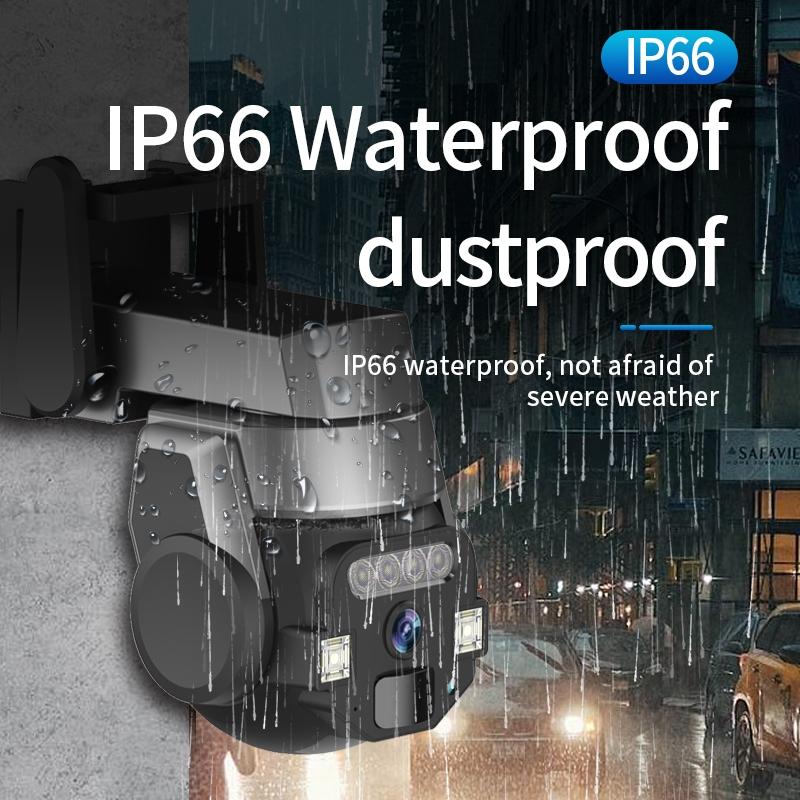 Outdoor Wifi Camera With Two-Way Voice 5Mp Ip66 Waterproof - Grey
