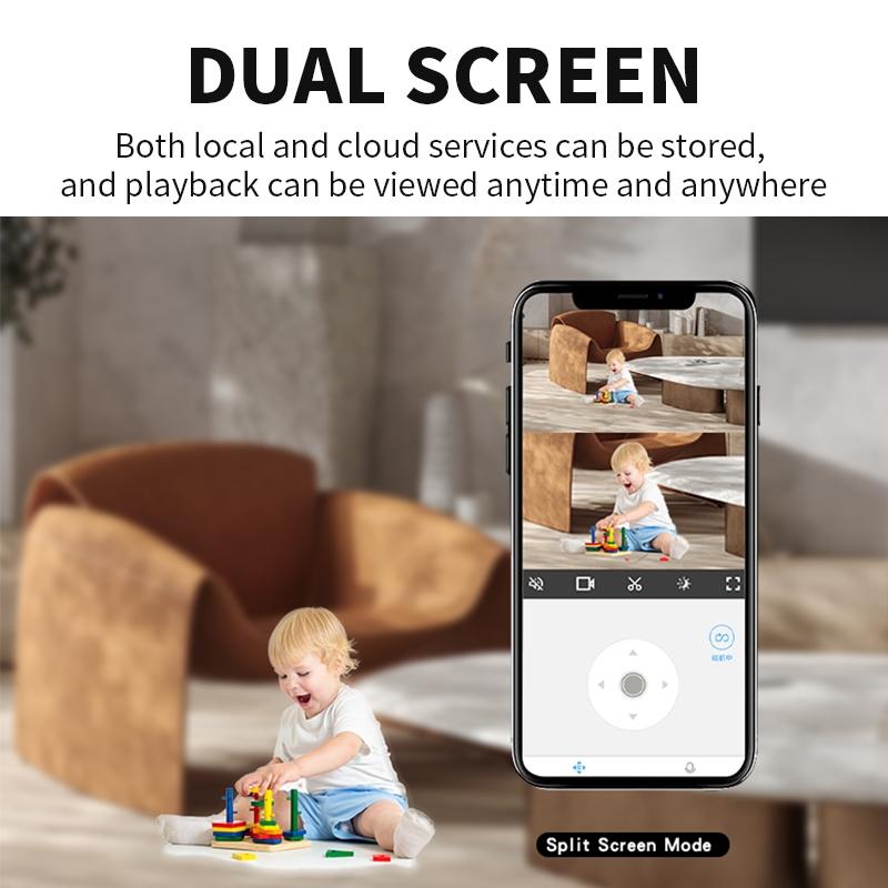180 Degree Panoramic Smart Ptz Wifi Camera - White