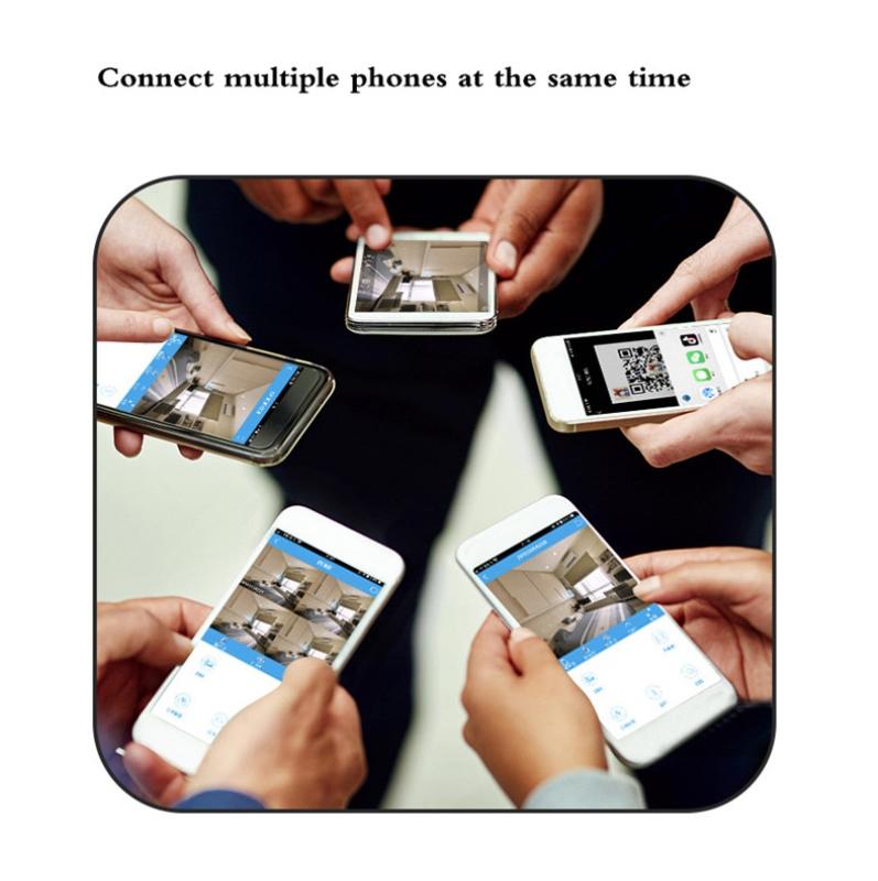 Small Wireless Security Camera With Night Vision - 1080P 5Ghz Remote - Matte Black