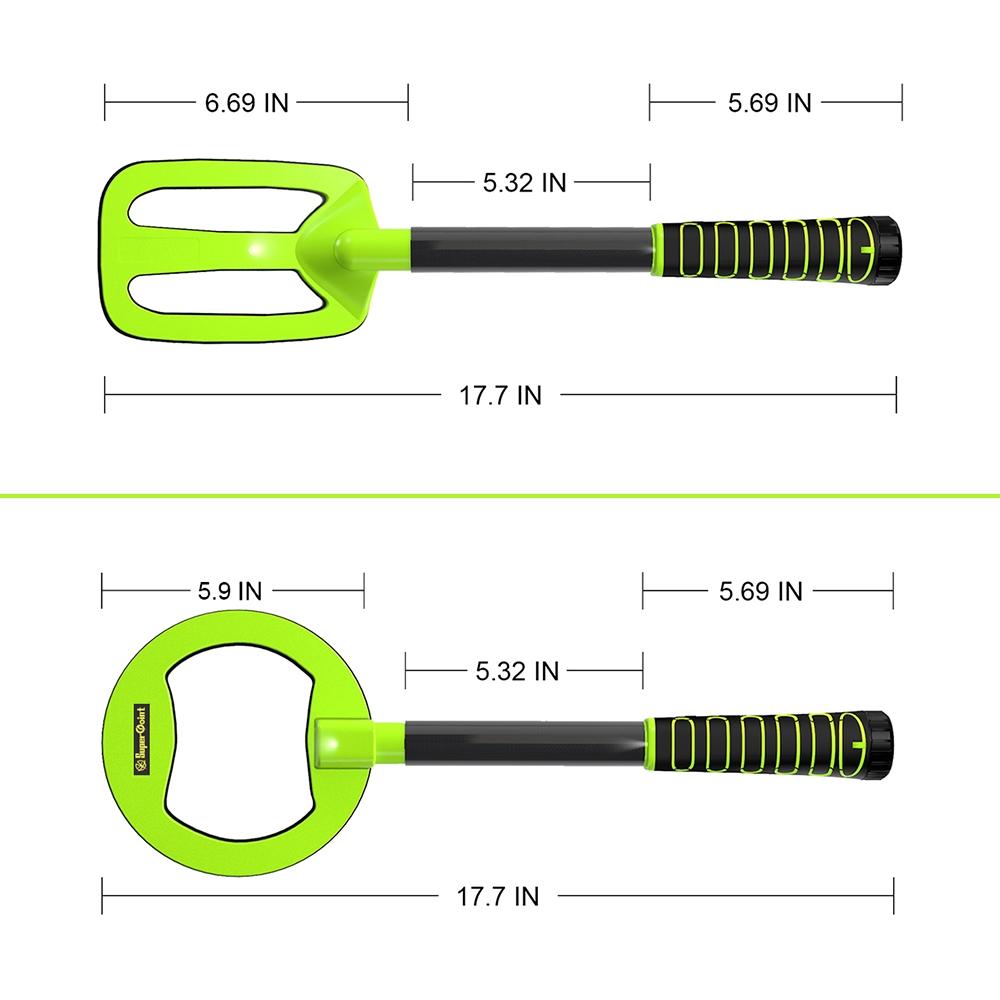 Waterproof Handheld Metal Detector for Underwater Treasure Hunting - Ip760 Green