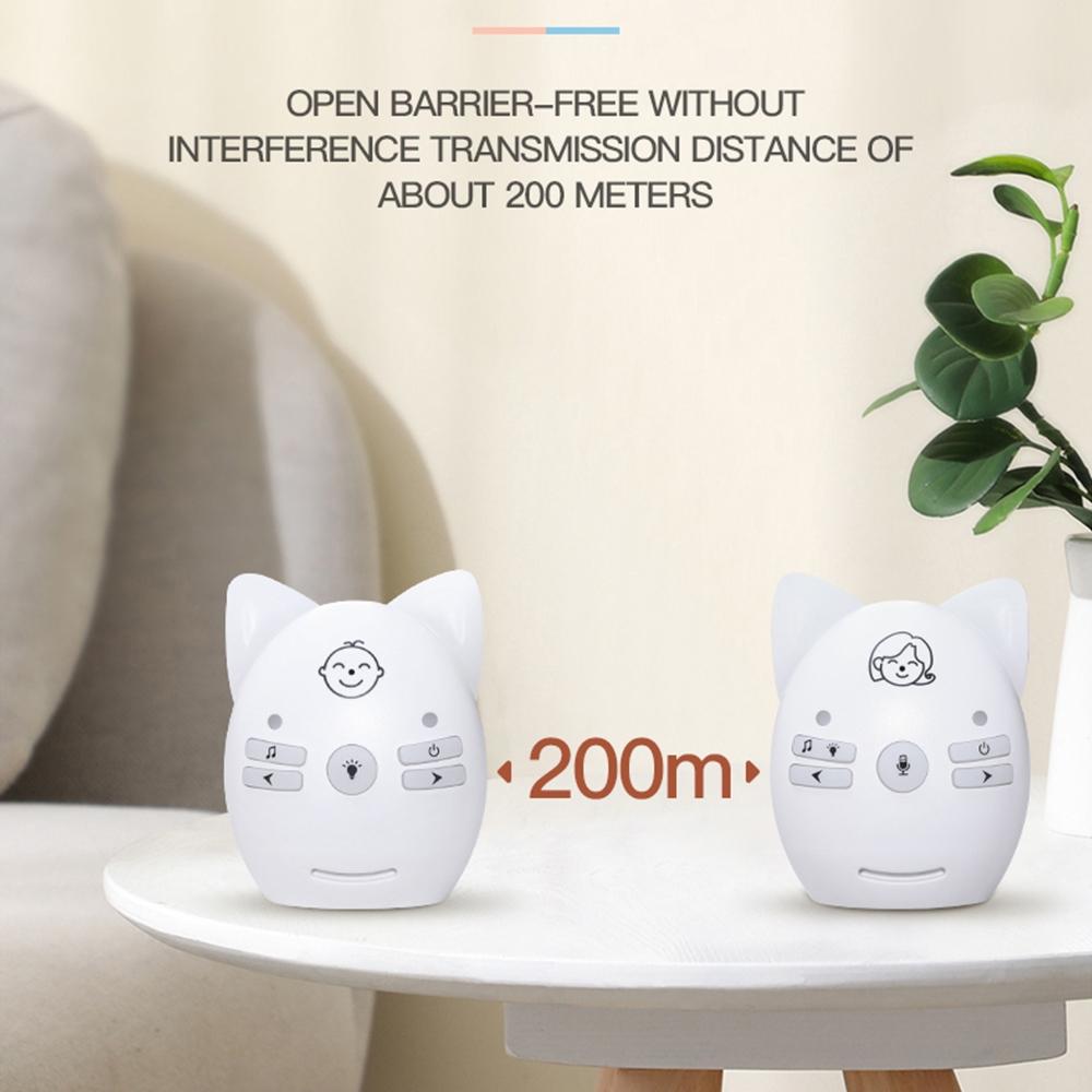 Wireless Baby Monitor With Voice Intercom And Night Light - Blue