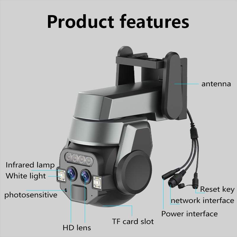 10X Binocular Zoom Dual Light Source Wifi Camera - Ip67 Waterproof For Outdoor Use