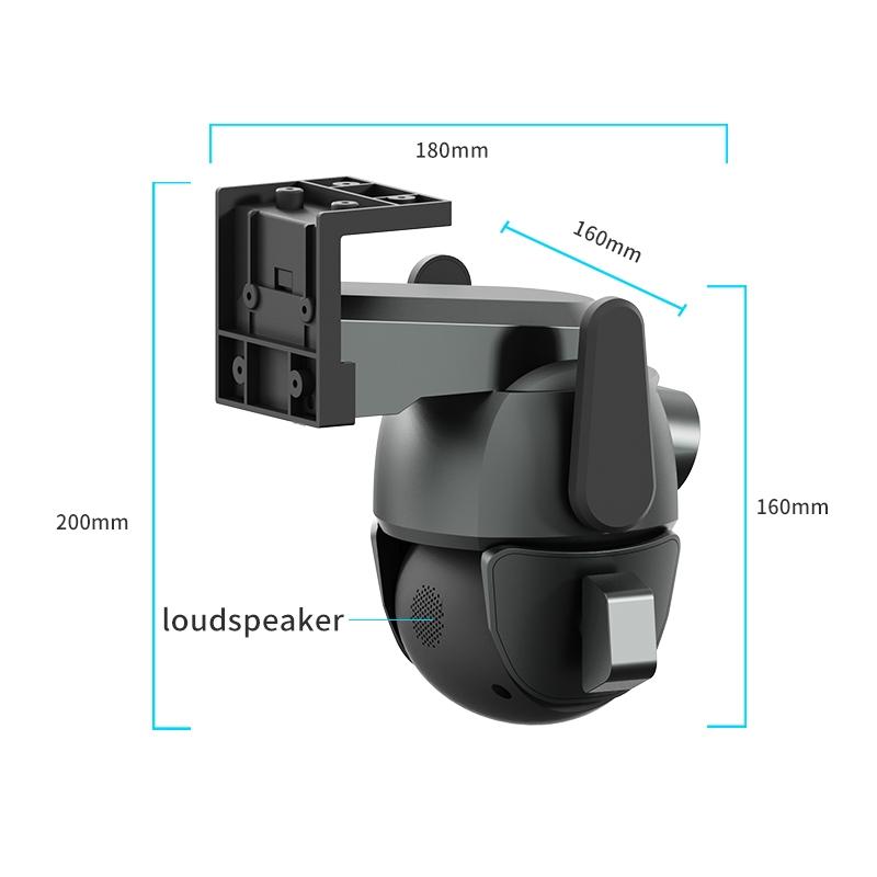 Waterproof Wifi Camera With Dual Light Source And 4Mp Zoom