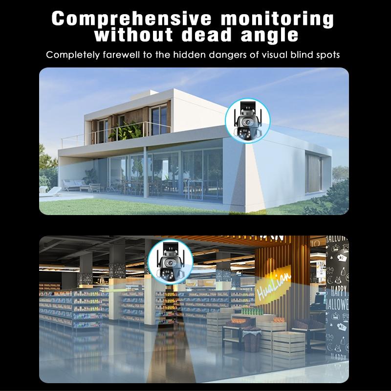 Waterproof Wifi Camera With Dual Light Source And 4Mp Zoom