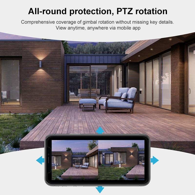3Mp Wifi Triple Camera With Two-Way Voice Intercom & Infrared Night Vision - Supports