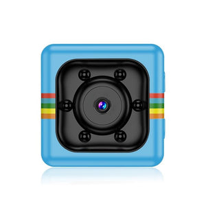 Hd Mini Sport Camera With Night Vision & Tf Card - Blue