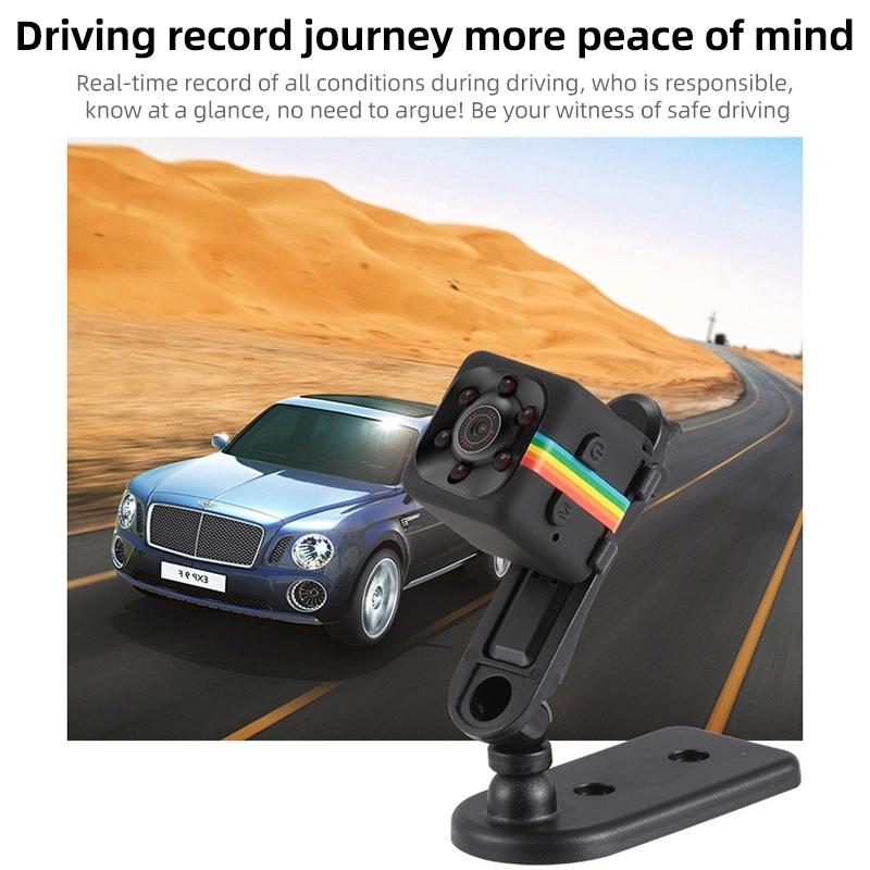 Hd Mini Sport Camera With Night Vision & Tf Card - Blue