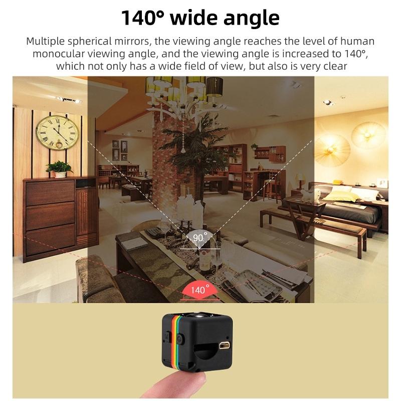 Hd Mini Sport Camera With Night Vision & Tf Card - Red