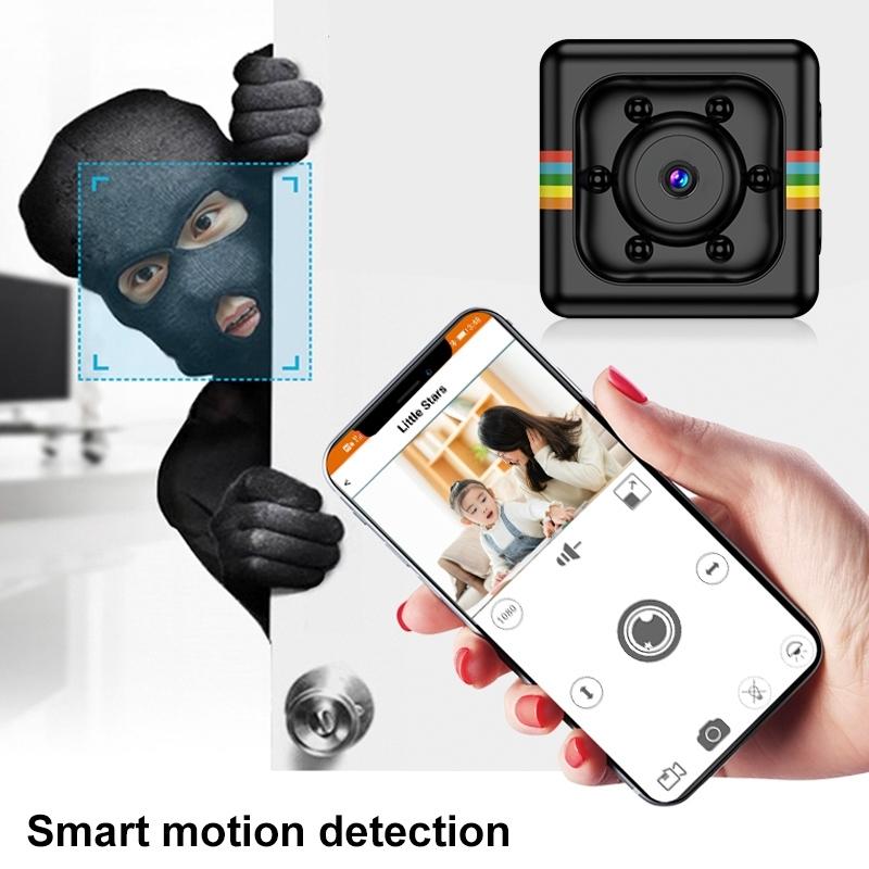 Hd Mini Sport Camera With Night Vision & Tf Card - Red