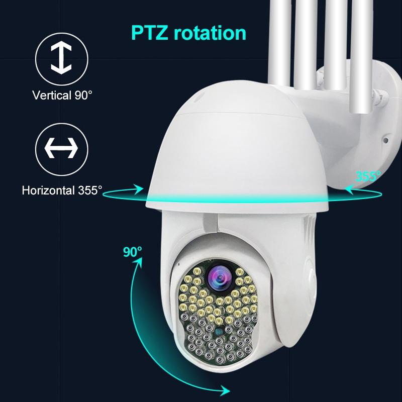 1080P Hd Wifi Ip Camera With Night Vision Motion Detection Two-Way Intercom & Tf Card Support