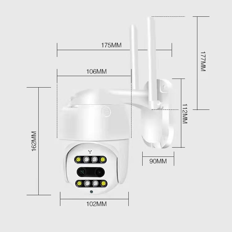 1080P Wireless Ip Camera With Motion Detection & Night Vision - Tf Card Support