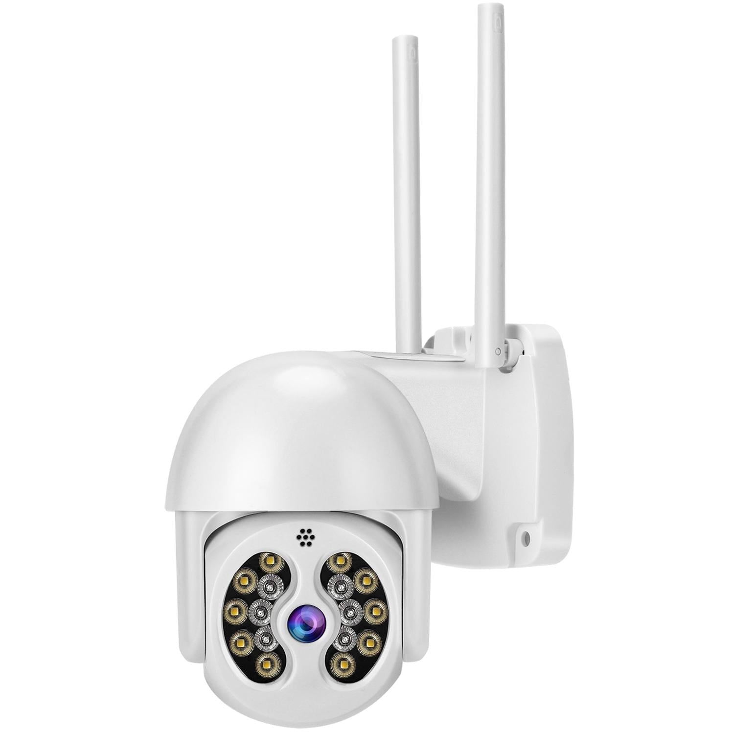 Wireless Ip Camera With 3.0Mp Waterproof Motion Detection 2-Way Audio Night Vision & Tf Card