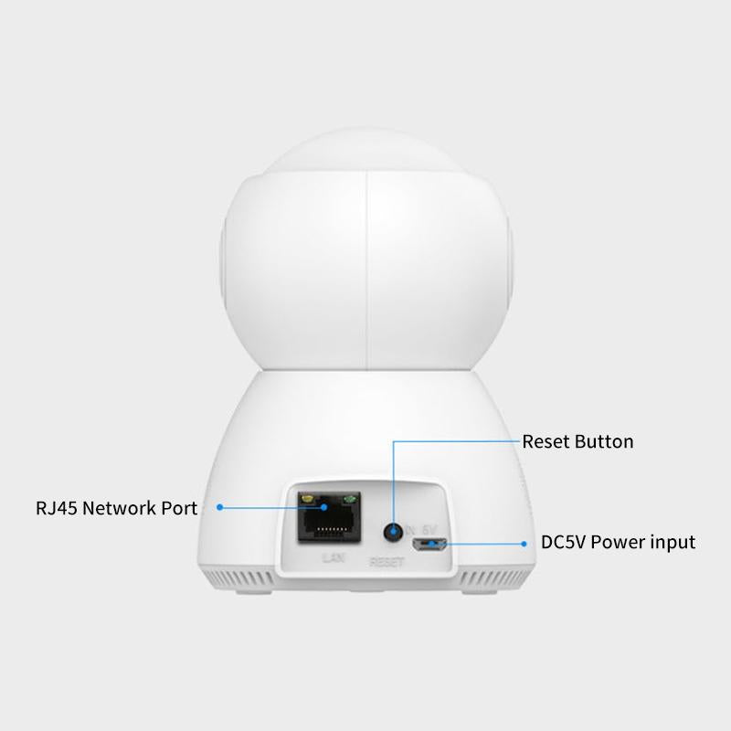Smart Wifi Security Camera With Pan-Tilt 3.0Mp Tf Card Two-Way Audio Motion Detection Night Vision