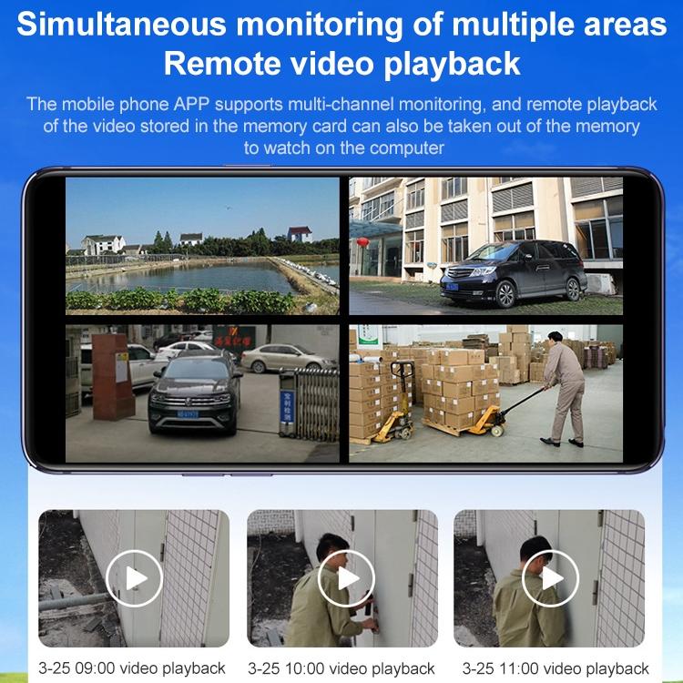 Hd Outdoor Surveillance Camera With Voice Intercom Night Vision Human Detection Tf Card Wifi Ptz Rotation