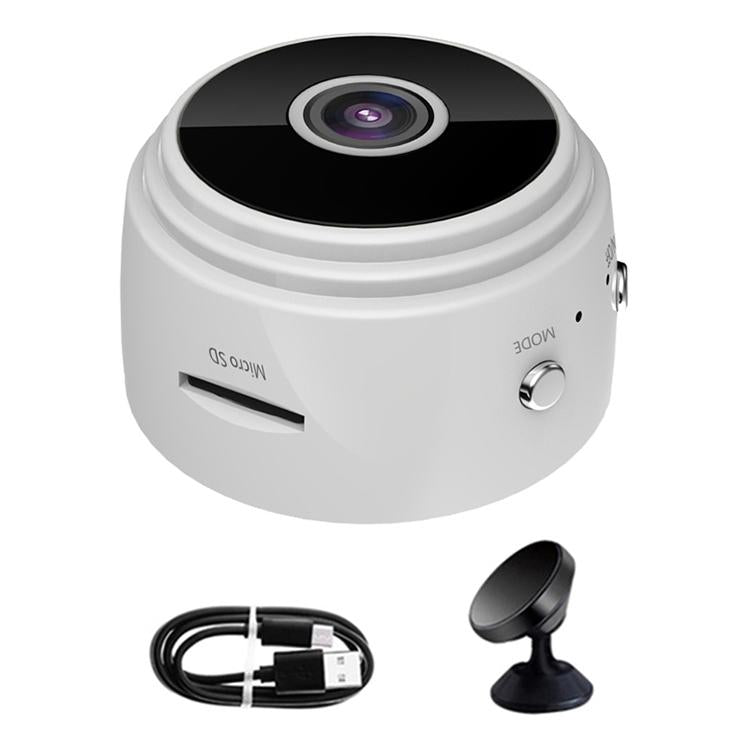 Wireless Network Camera With Wide-Angle Recording 720P Resolution - White
