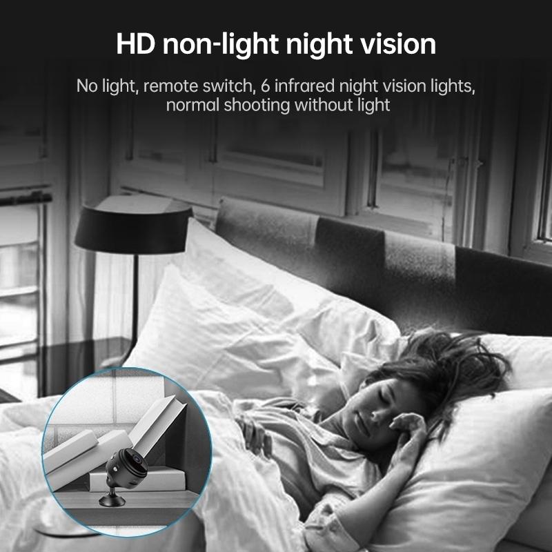 Wireless Network Camera With Wide-Angle Recording 720P Resolution - White