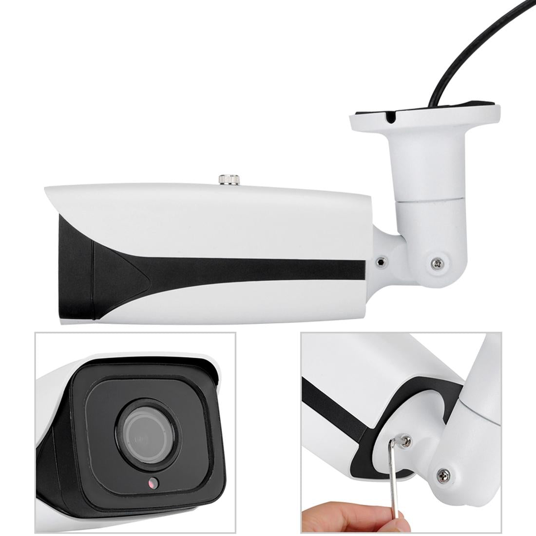 5Mp Ip Camera With Auto Focus And 4X Zoom - White