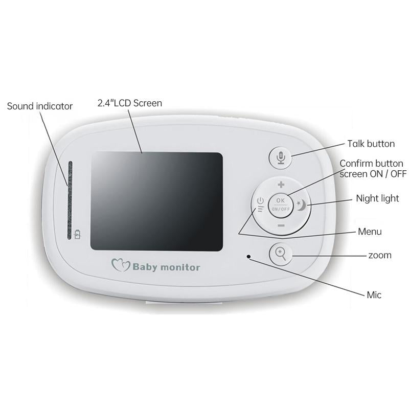 2.4 Wireless Baby Monitor With Night Vision & Two-Way Talk