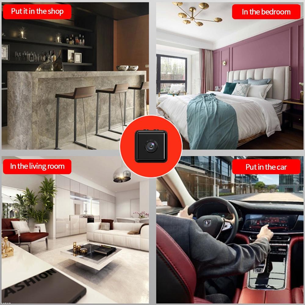 Wireless Mini Surveillance Camera With Night Vision & Motion Detection - 720P
