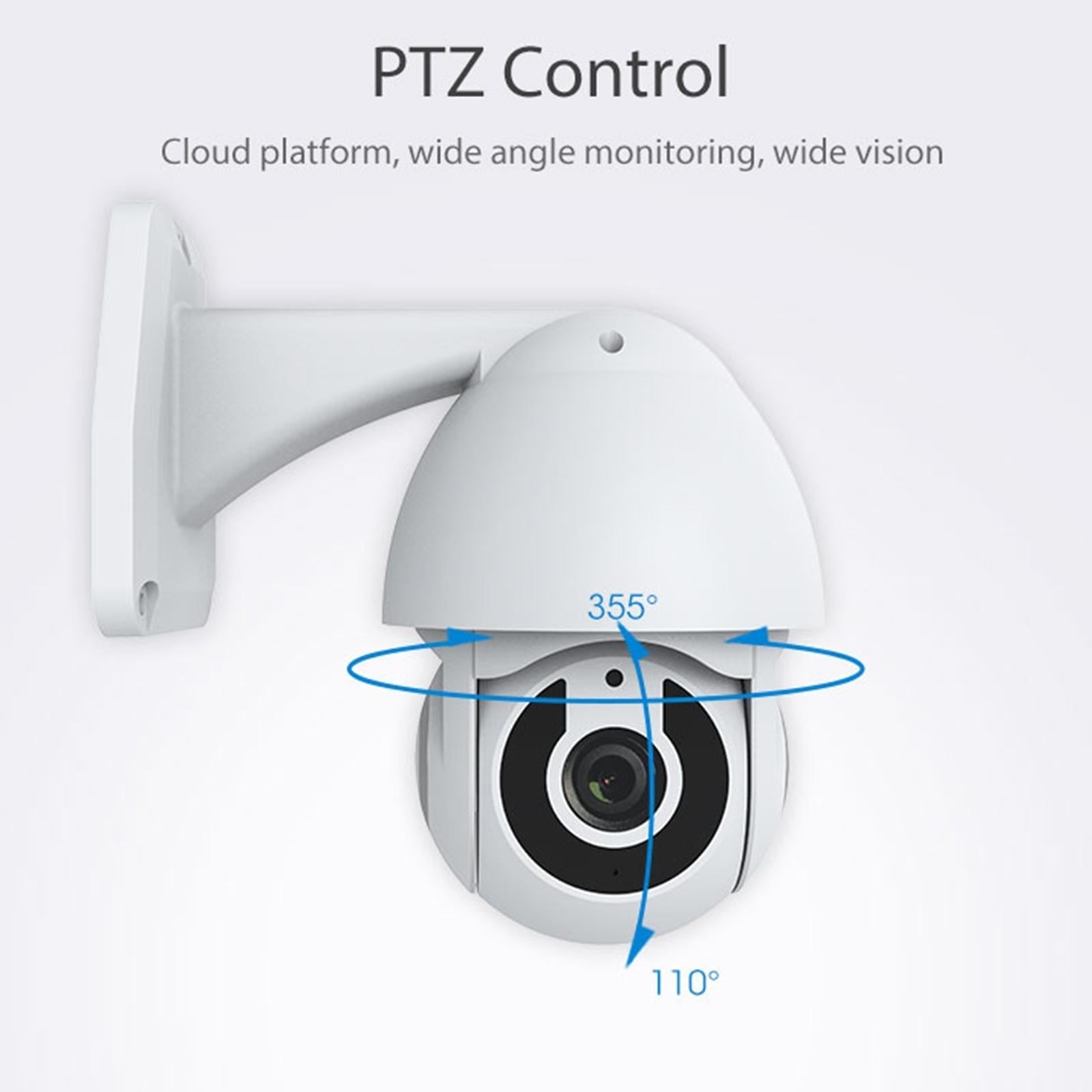 Outdoor Wifi Smart Pt Ip Camera - White