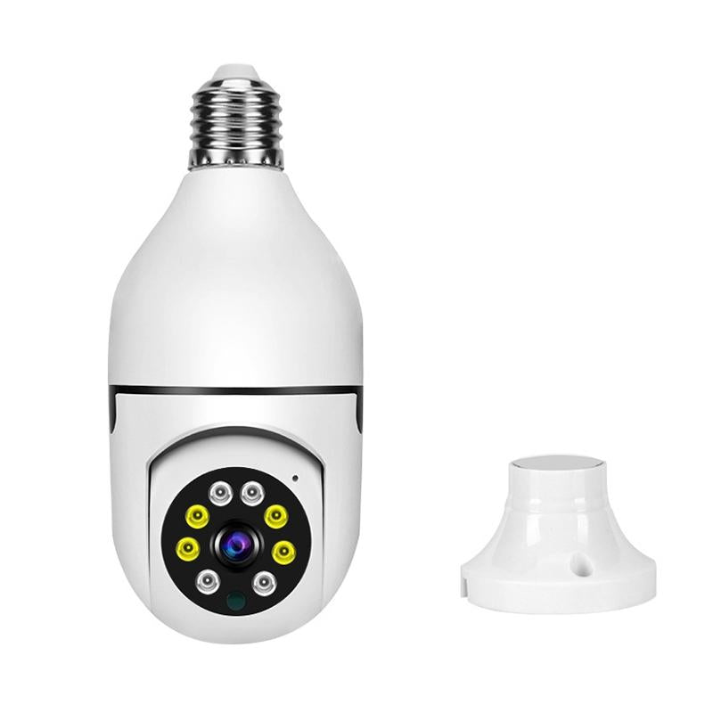 2Mp 5G Dual Frequency Bulb Camera With Two-Way Voice Intercom - White