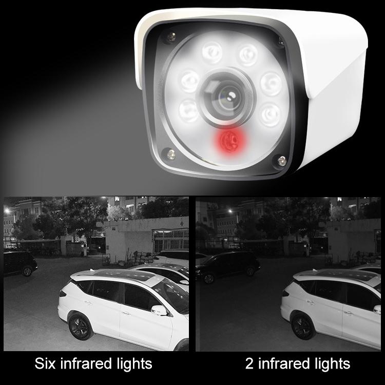 1500Tvl Cctv Dvr Surveillance System With 6 Led Array Bullet Camera - 3.6Mm Lens Ip66 Weatherproof Night Vision Support - White