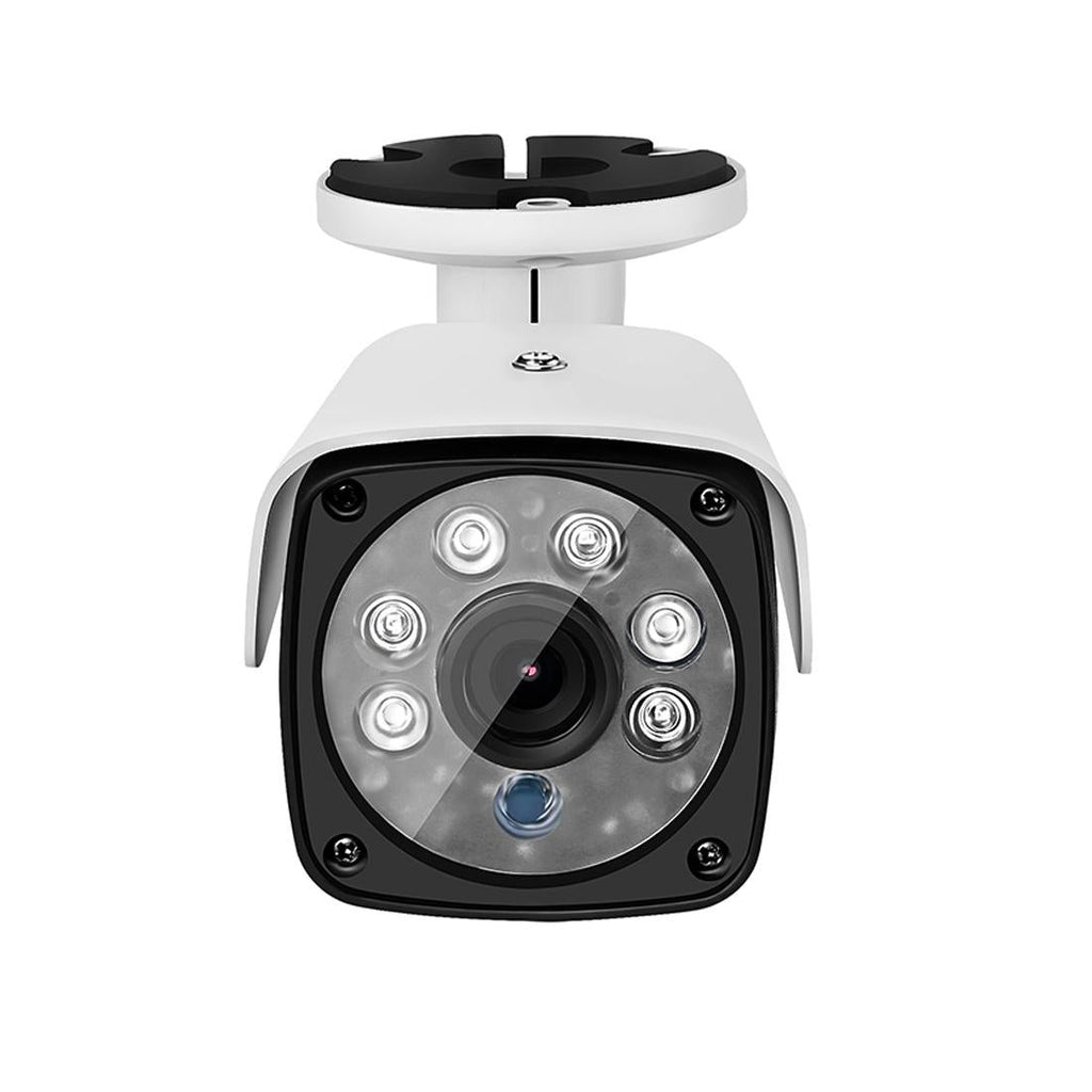 1500Tvl Cctv Dvr Surveillance System With 6 Led Array Bullet Camera - 3.6Mm Lens Ip66 Weatherproof Night Vision Support - White