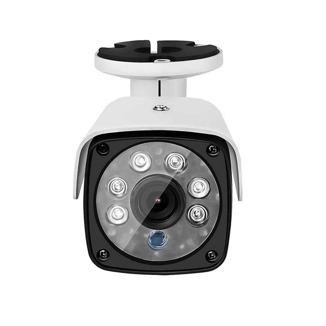 1500Tvl Cctv Dvr Surveillance System With 6 Led Array Bullet Camera - 3.6Mm Lens Ip66 Weatherproof Night Vision Support - White