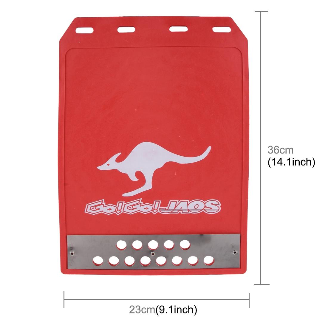 Premium Heavy Duty Molded Splash Front And Rear Mud Flaps Fender Guard Medium Size Random Pattern Delivery - Yellow