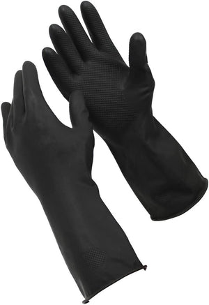 1 Pair Sabco Heavy Duty Latex Gloves w/ Cotton Lining - Large Size