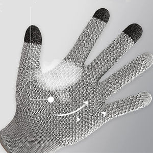 Pink 3-Pack Cut Resistant Gloves (Level 5 Protection) – Pineapple Grip, Touchscreen Compatible, Food Safe for Kitchen, Butcher & Fish Cleaning – One Size Fits Most