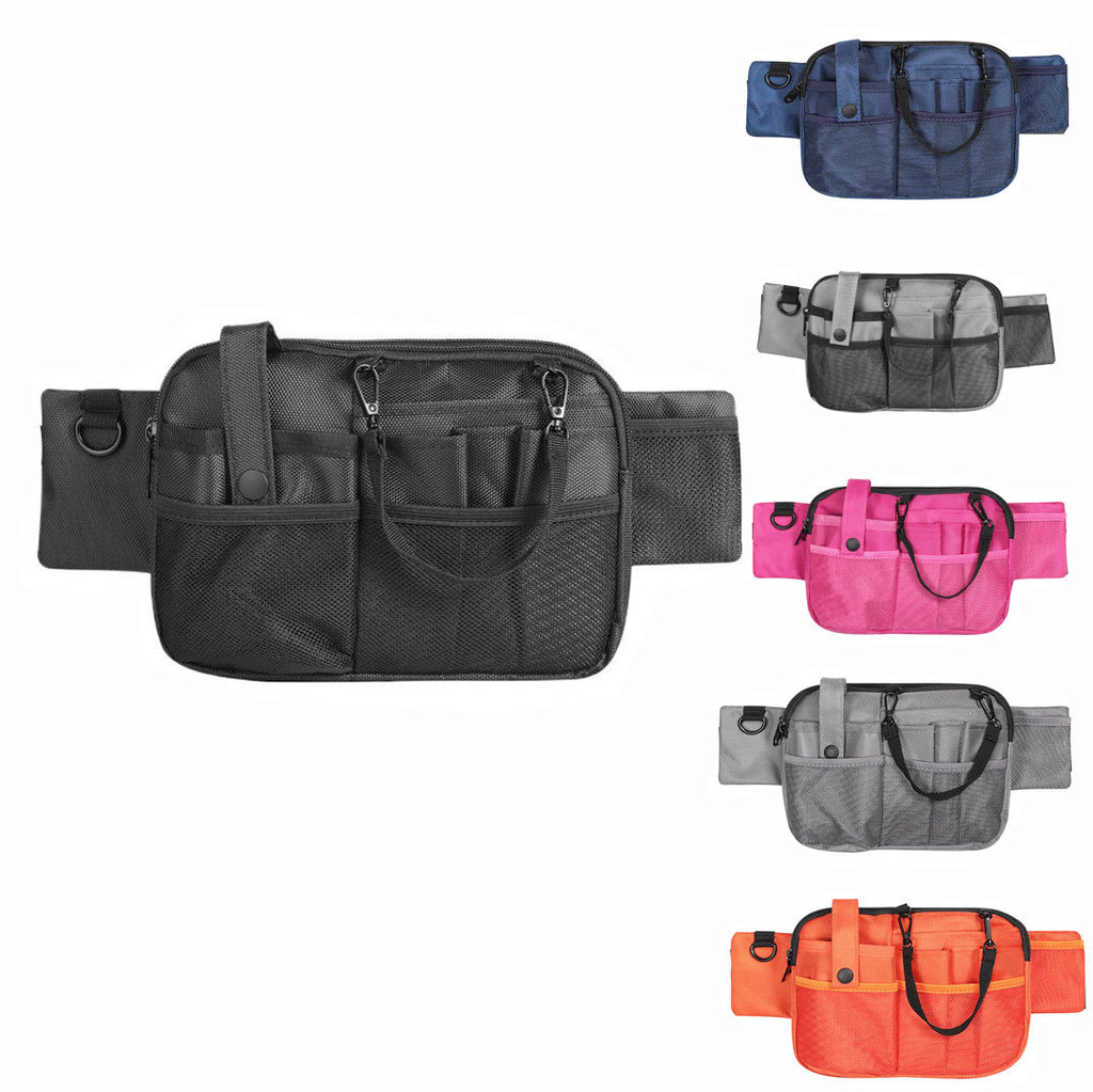 Pink Nurse Utility Belt Bag - Multi-Pocket Medical Organizer Waist Pack for Tools & Essentials